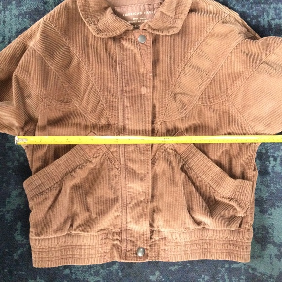 American Eagle Corduroy Jacket Small Oversized Fall - Picture 4 of 12